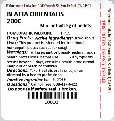 Blatta Orientalis 200c 5g (Blatta Orientalis 200c 5g)